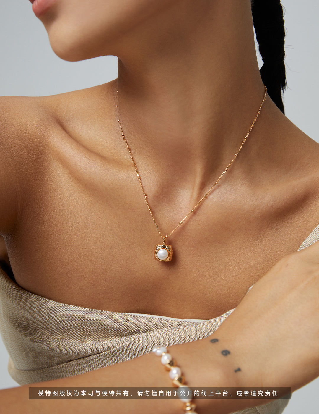đ„ăClassic Hot Selling Modelă Sterling Silver Pearl Necklace D0359