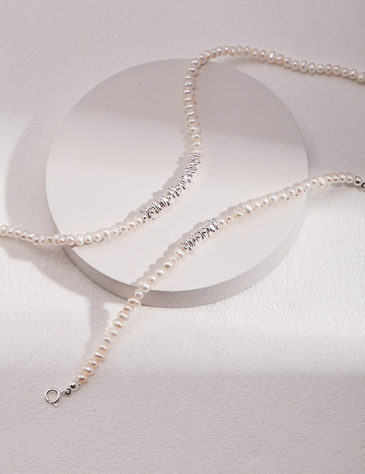 🔥【Classic Hot Selling Model】 Pure Silver Pearl Necklace D0285